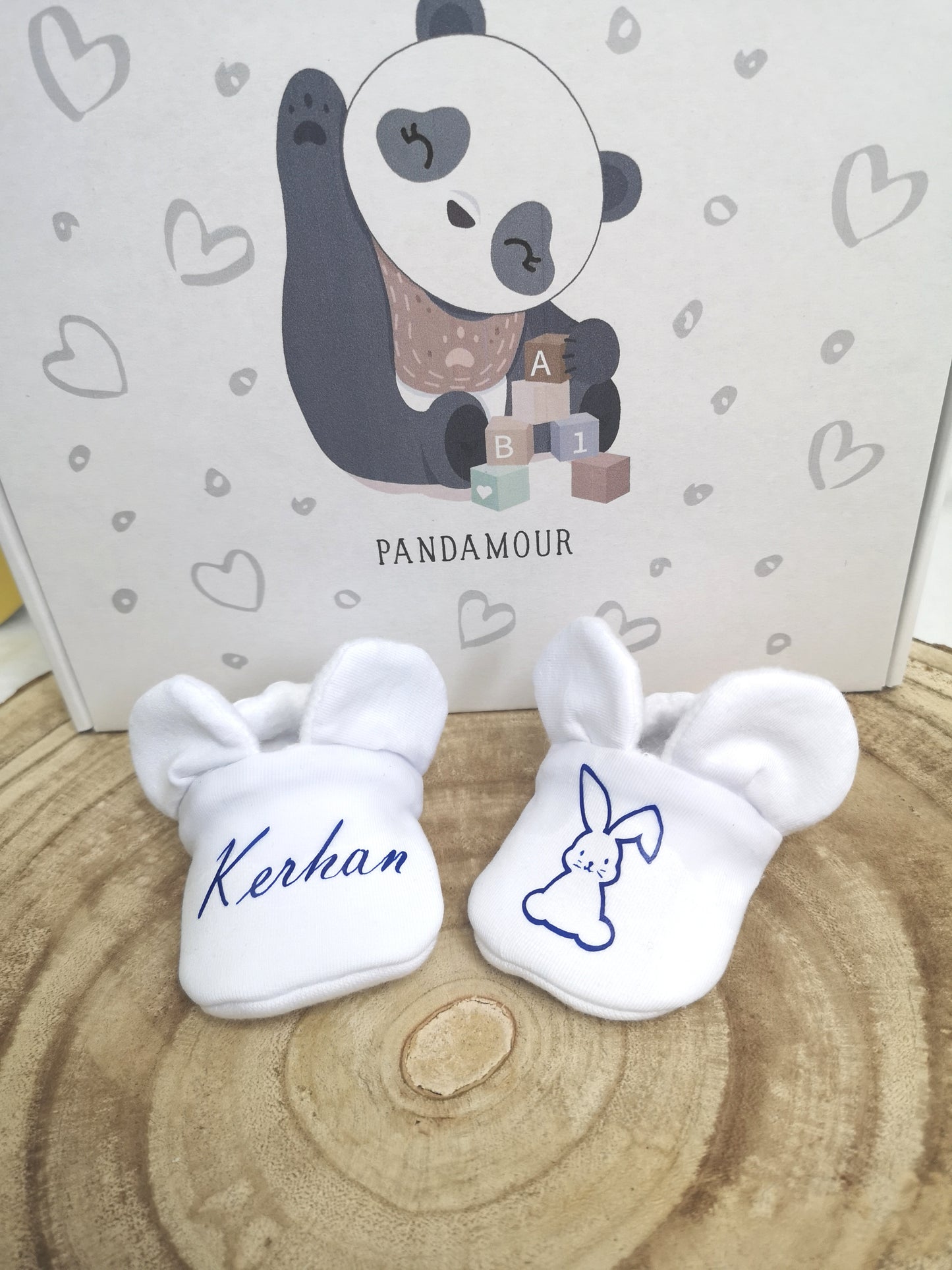 Chaussons personnalisés avec lapin
