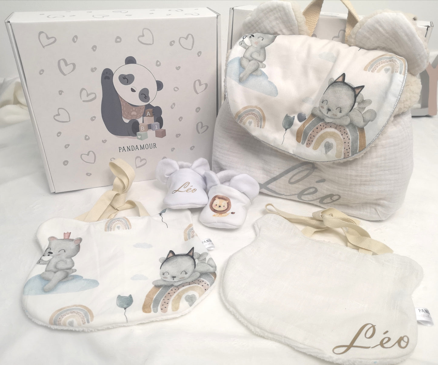 Coffret de naissance trio + sac à dos
