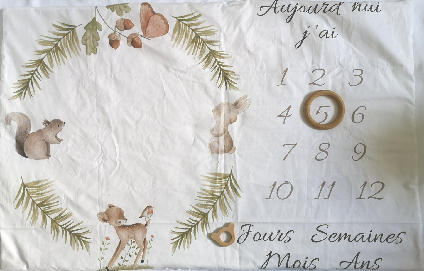 Tapis étape photo thème dans les bois