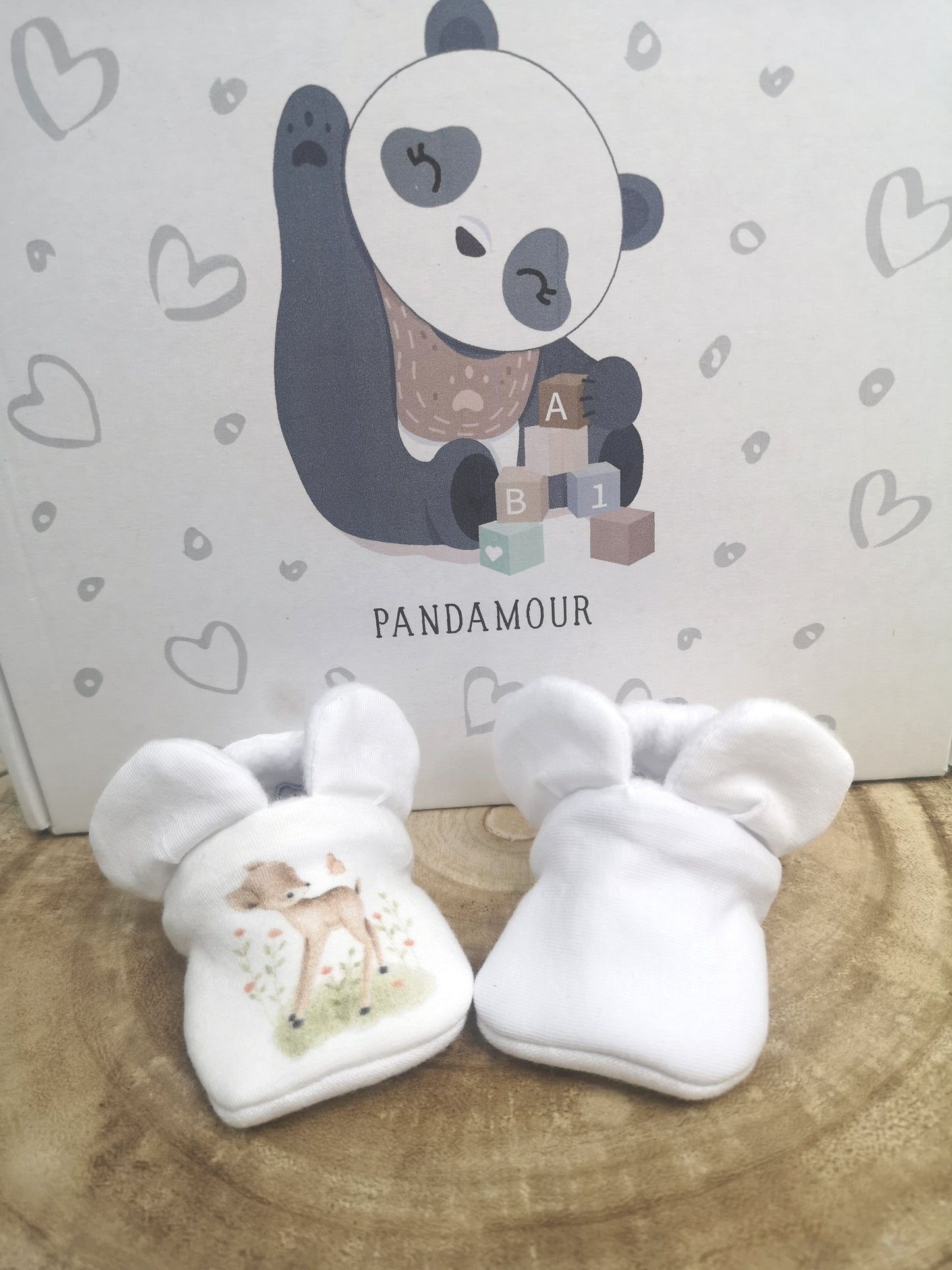 Chaussons bébé biche personnalisés