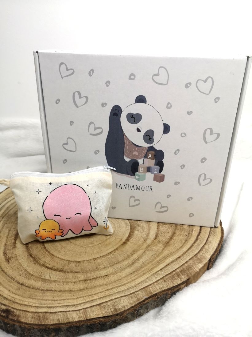 Tiny pochette poulpe et petit