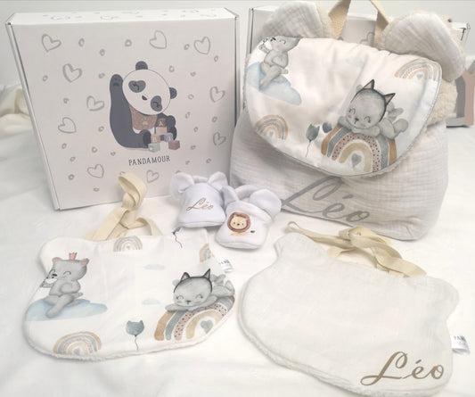 Coffret de naissance trio + sac à dos